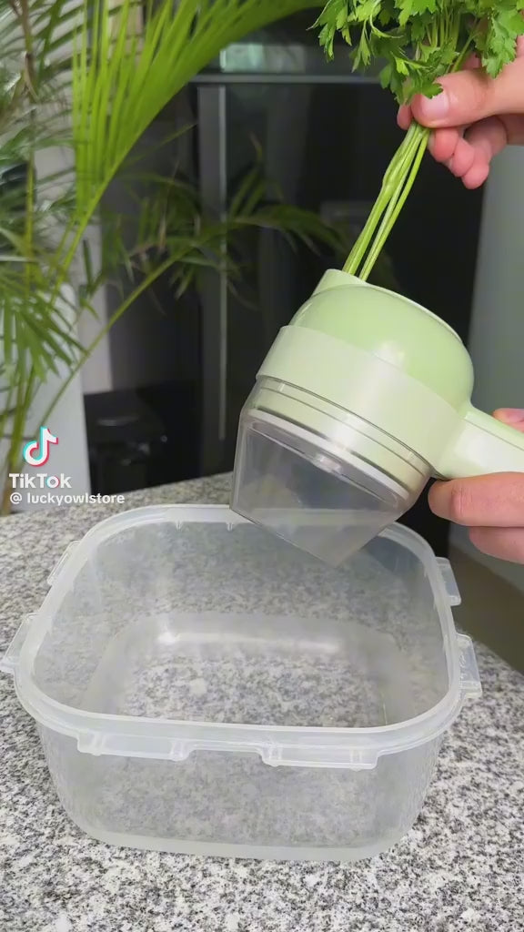 JUEGO DE CORTADOR DE VERDURAS ELÉCTRICO 5 EN 1,